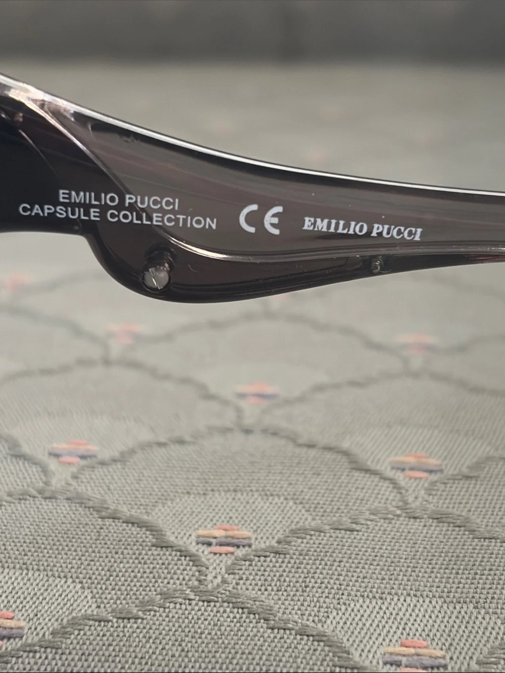 Emilio Pucci Black Gradient Sunglasses Made in Italy.